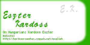 eszter kardoss business card